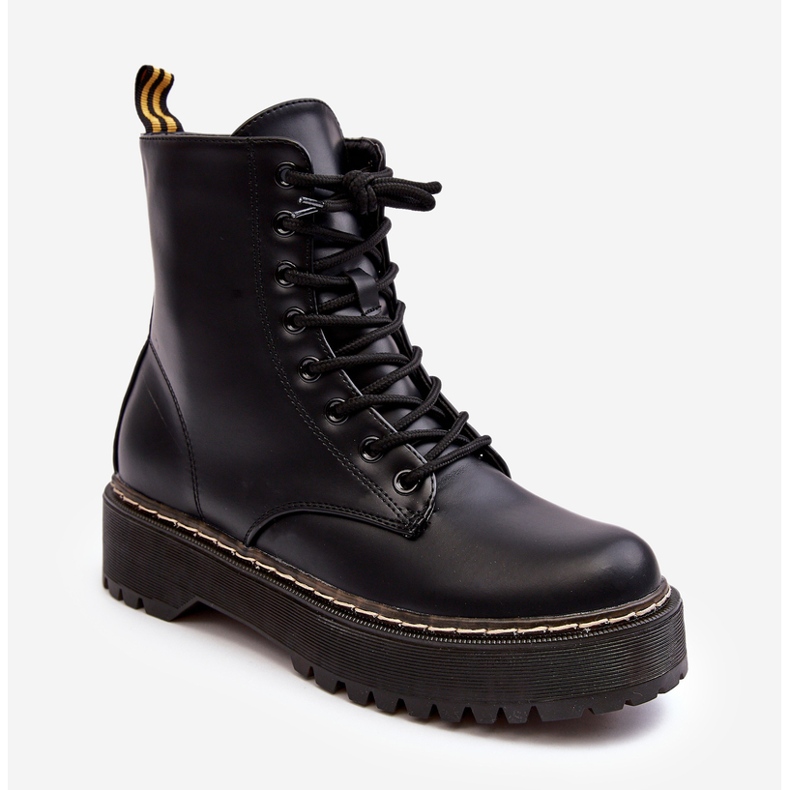 Ženske gležnjače na vezanje crne Maddis crno 2