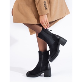 Ženske crne gležnjače s visokim Vinceza gornjištem crna 1