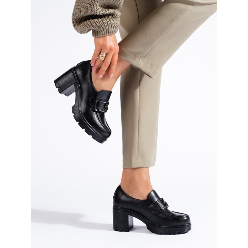 W. Potocki Ženske crne cipele sa širokom petom marke Potocki crna 1