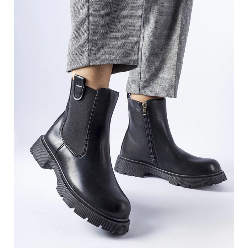 Crne klasične Giacinta gležnjače crna 1