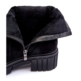 Ženske čizme crne antilop crno 1