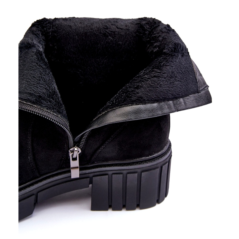 Ženske čizme crne antilop crna 1