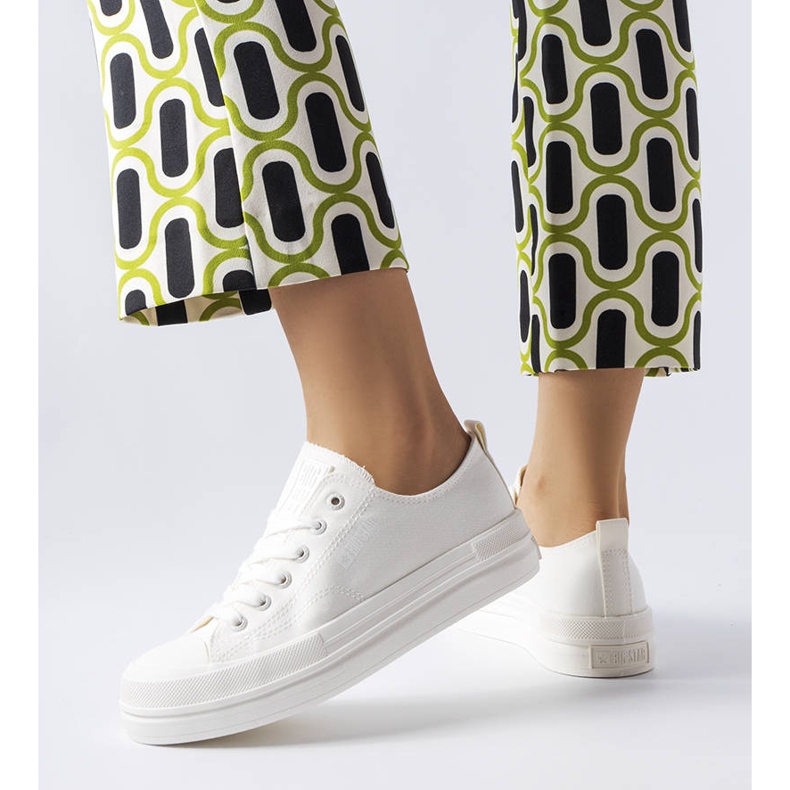 Bijele tenisice na platformu Big Star LL274968 bijela 1