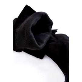 Lewski Shoes Ženske visoke čizme od brušene kože Lewski 2833 crne crno 3