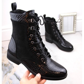 Ženske čizme na ravnu petu, izolirane, crne Filippo DBT4823 crno 1