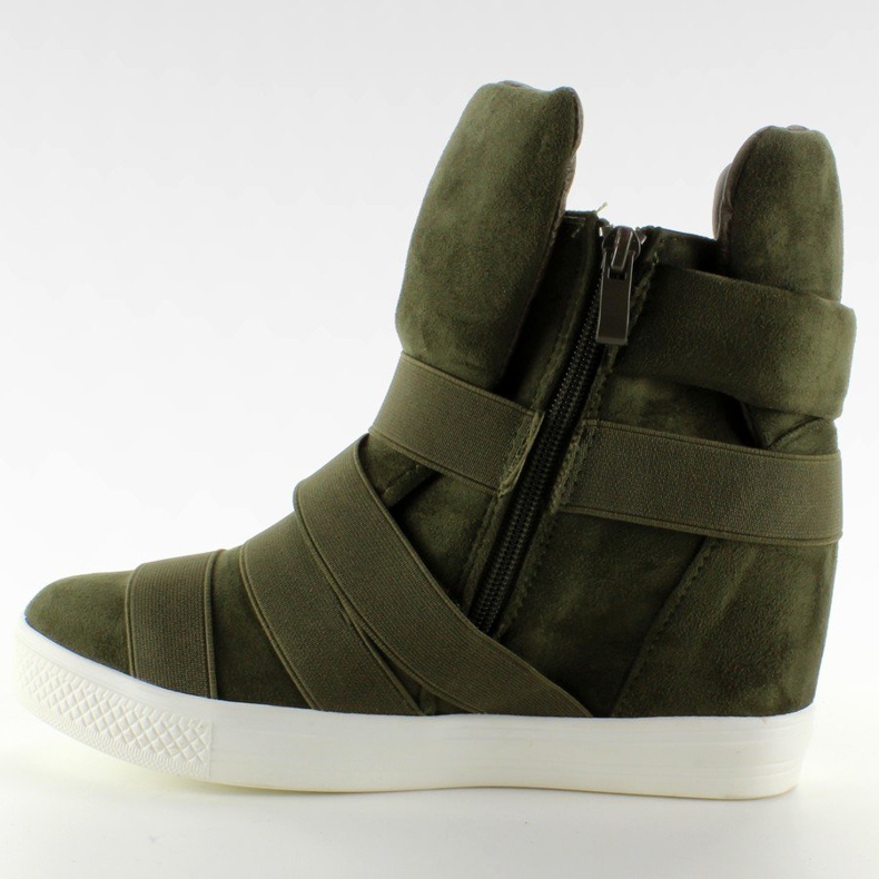 Tenisice s gumenim prugama F-215 Olive zelena 2