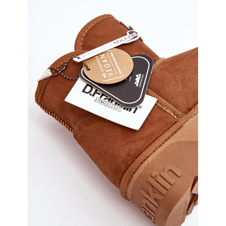 Veganske vodootporne čizme za snijeg s platformom D.Franklin DFSH371004 Smeđe smeđa 2