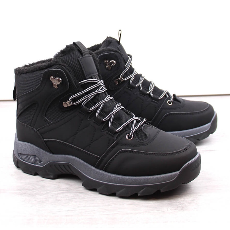 Muške izolirane zimske visoke čizme, crne crno 1