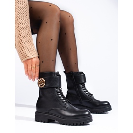 SHELOVET Crne ženske torbe s kopčom crno 1