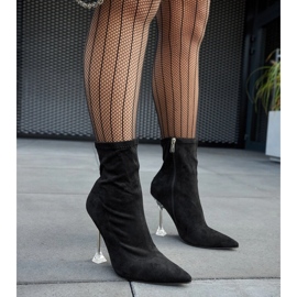 Ferguson crne gležnjače s ukrasnom petom crna 1