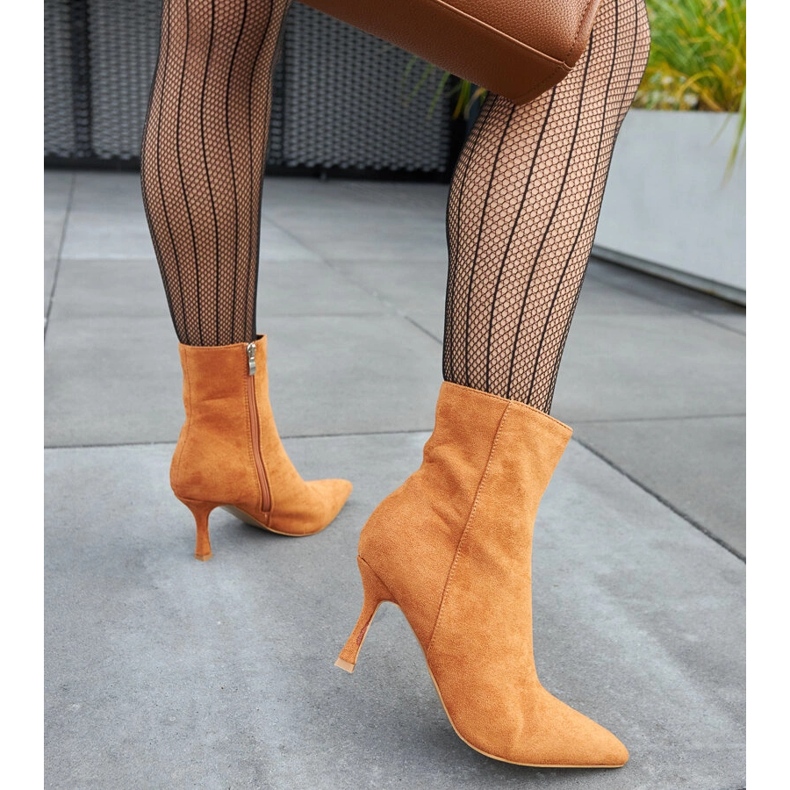 Smeđe gležnjače s niskom petom iz Guimonda smeđa 1