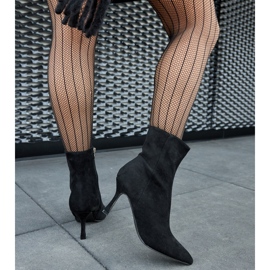 Guimond crne gležnjače na nisku petu crna 1