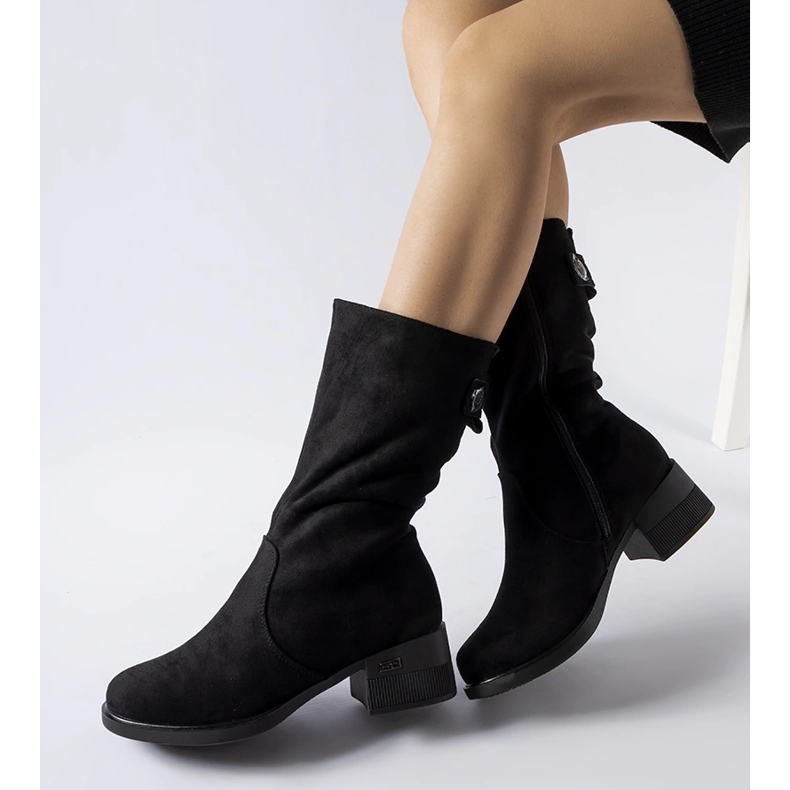 Crne izolirane kratke Croquetaigne čizme crna 1