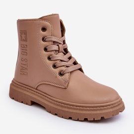 Dječje kožne tople čizme Big Star MM374154 Bež 1