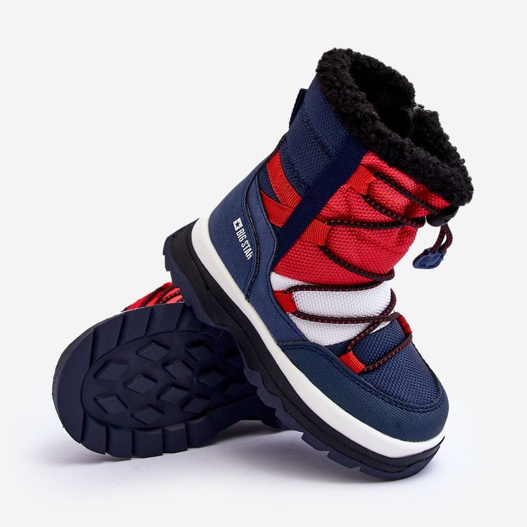 Big Star Dječje izolirane čizme za snijeg s patentnim zatvaračem Mornarsko plava velika zvijezda MM374194 1