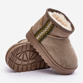 Dječje zelene Leonora izolirane čizme za snijeg zelena 1