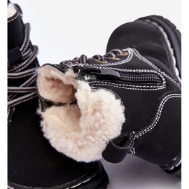 Dječje Trapper čizme s patentnim zatvaračem i ovčjom kožom, crne Marialee crno 2