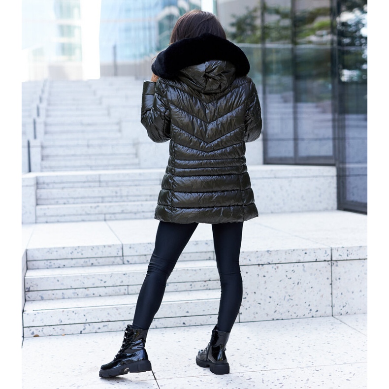 Crne lakirane gležnjače sa Sfaranda kamenčićima crno 2