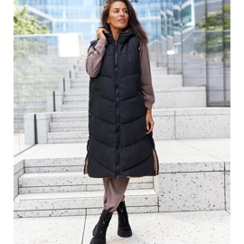 Crne izolirane gležnjače s Azzurra patentnim zatvaračem crno 1