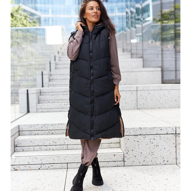 Crne izolirane gležnjače s Azzurra patentnim zatvaračem crno 1