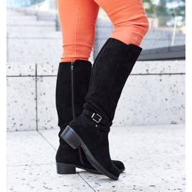 Crne izolirane čizme od eko antilop kože Aldisio crna 1