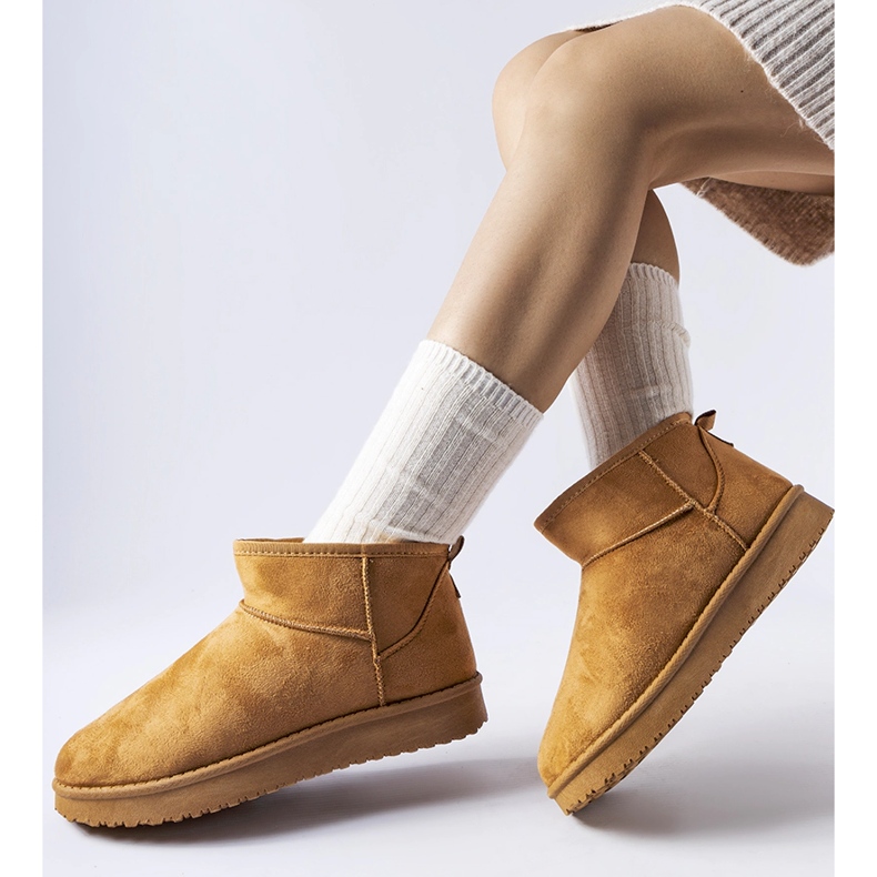 Guglielma kratke čizme za snijeg s karamel izolacijom smeđa 1