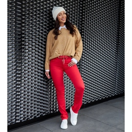 Bijele kožne tenisice na vezanje bijela 2