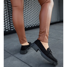 Crne masivne mokasine s kopčom crna 1