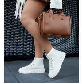 Bež duge kožne tenisice 1