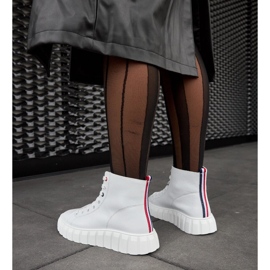 Inna Carassai duge bijele kožne tenisice bijela 2