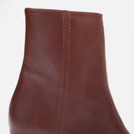 Marco Shoes Rosie kožne gležnjače smeđa 1