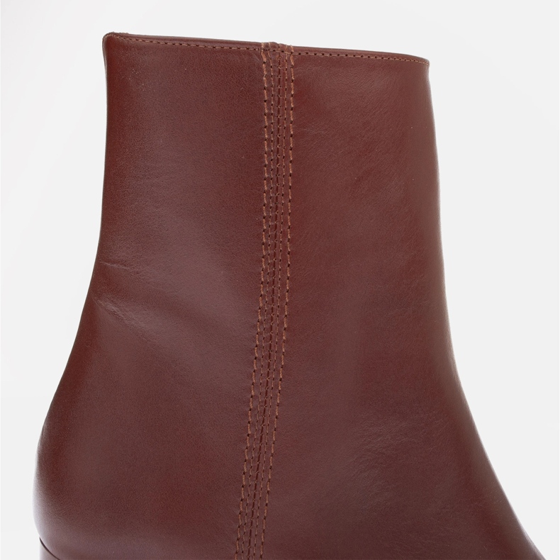 Marco Shoes Rosie kožne gležnjače smeđa 1