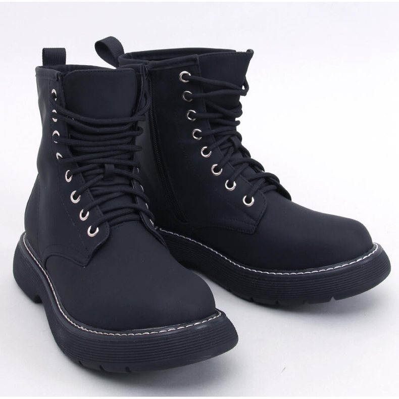 Peddy crne gležnjače na vezanje crno 1