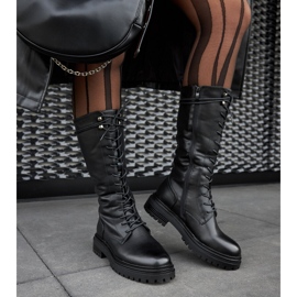 Crni visoki Montepiano radnici na vezanje crna 2