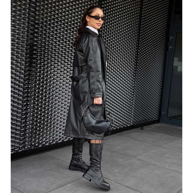 Crni visoki Montepiano radnici na vezanje crna 1