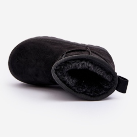 Dječje čizme za snijeg izolirane crne Nallita crna 1