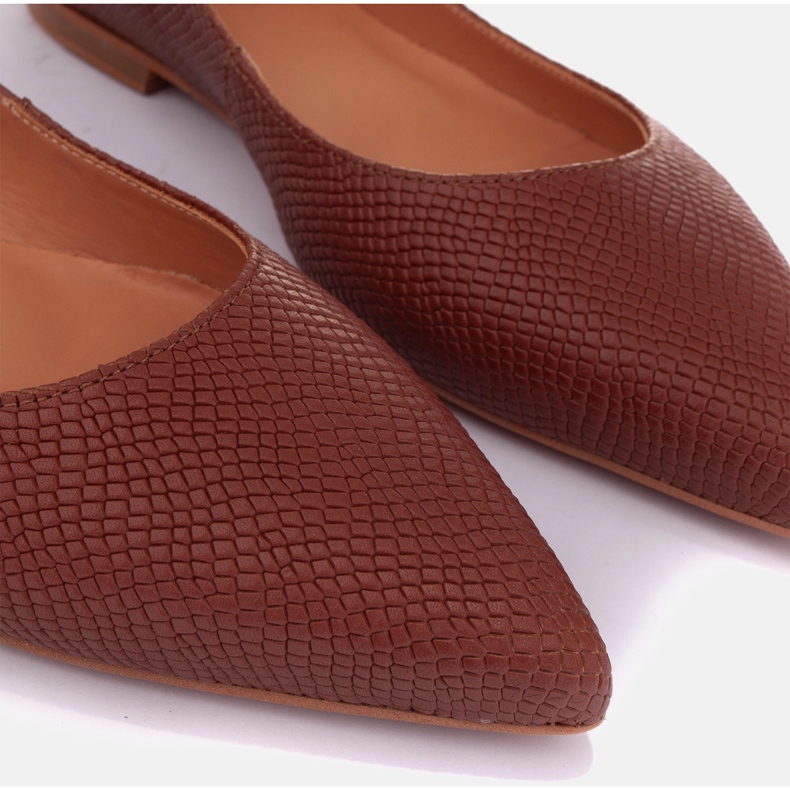 Marco Shoes Suptilne balerine smeđa 2