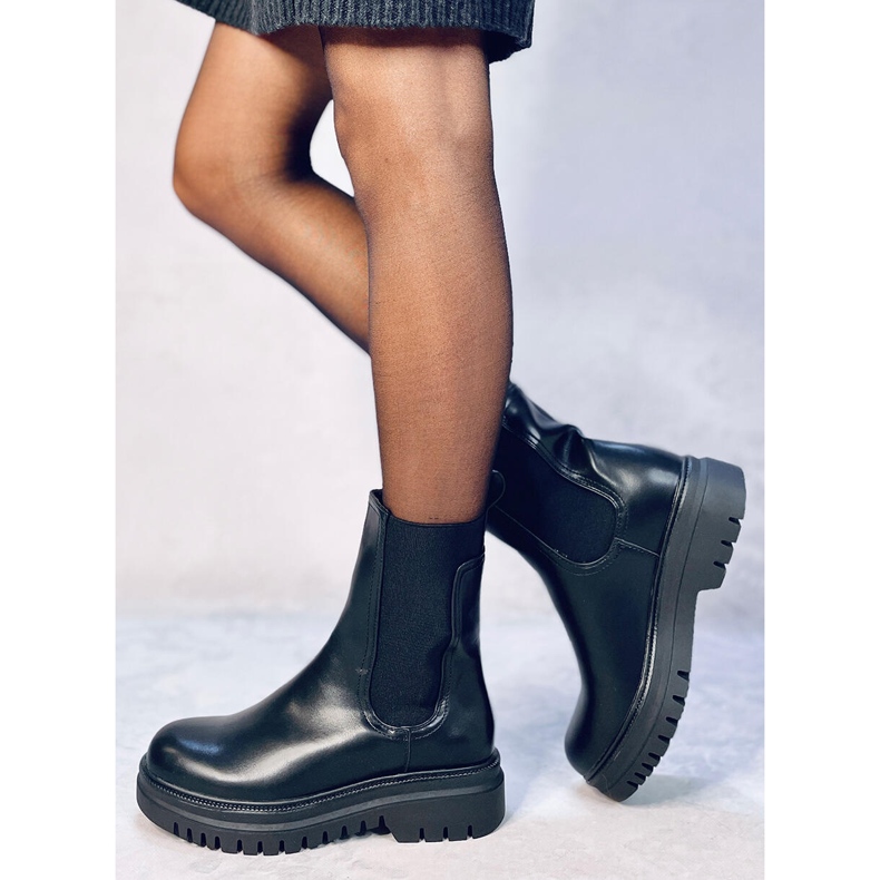 Visoke Chelsea čizme Earth Black crno 2