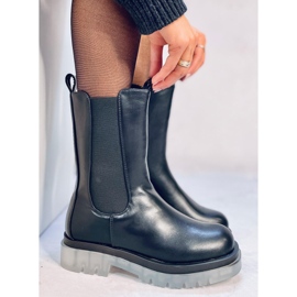 Troy Crne visoke Chelsea čizme crna 1