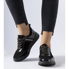 Crne kožne Castelfidardo tenisice crna 1