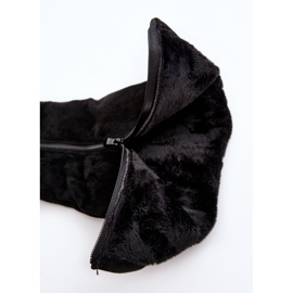 Ženske antilop čizme na platformu S.Barski, crne crna 1