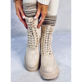 Čizme na vezanje Merced Bež 1