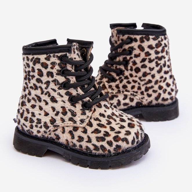 Dječje izolirane čizme s patentnim zatvaračem, bež Goopy 1