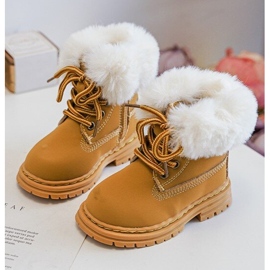 Dječje Trappers čizme s patentnim zatvaračem s krznom Camel Gerande smeđa 1