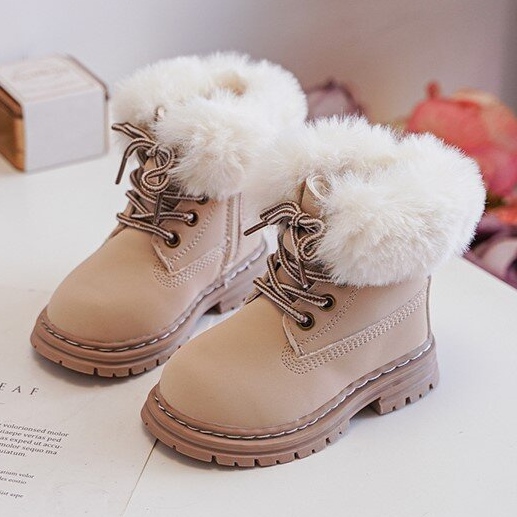 Dječje Trapper čizme s patentnim zatvaračem i krznom, bež Gerande 1