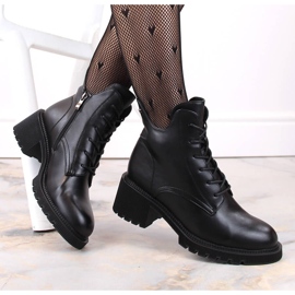 Ženske izolirane čizme na vezanje i patentni zatvarač, crne Filippo DBT4858 crna 1