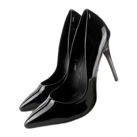 Jednostavni lakirani E396 Crni klinovi crna 1