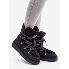 Vodootporne veganske čizme za snijeg s platformom D.Franklin DFSH370004 crne crno 1