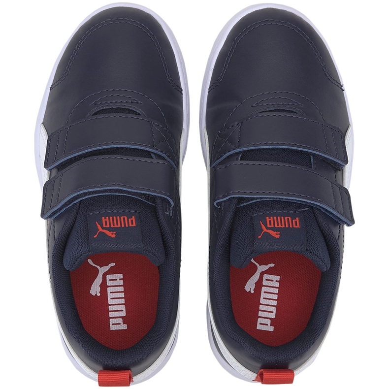 Puma Courtflex v2 V Ps dječje cipele mornarsko plave i bijele 371543 01 1