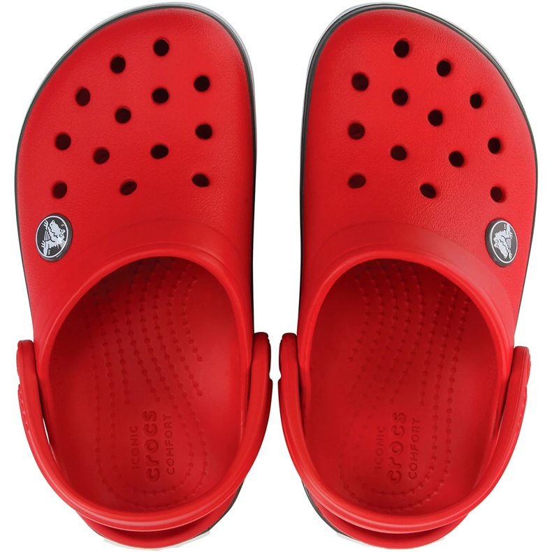Crocs Kids Crocband Clog dječje klompe crveno-sive 207006 6IB crvena 2